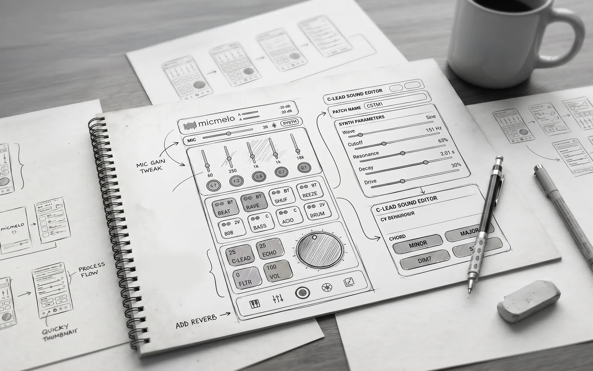 Micmelo Ui Sketch